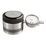 Nollpunktsindikator med mätur, Ø45 mm testytan och höjd 50 mm +/- 0,01 mm