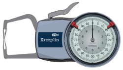 KROEPLIN D110 Skänkelmätklocka 0-10 mm för utvändig mätning (Analog)