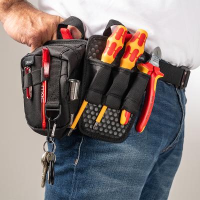 Small toolbelt for safekeeping of mobile phone, pens, keys and more